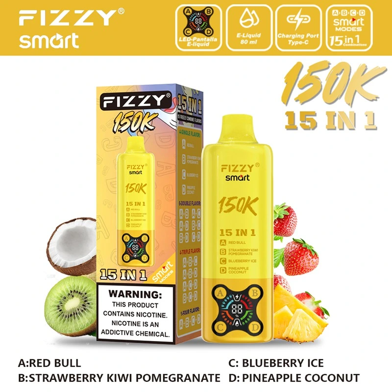 Wholesale Fizzy Smart 150K 15in1 150000 Puffs Disposable Vape 2
