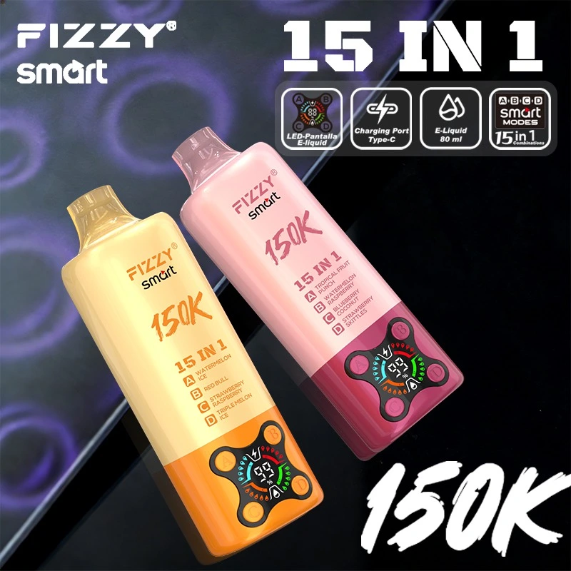Wholesale Fizzy Smart 150K 15in1 150000 Puffs Disposable Vape 8