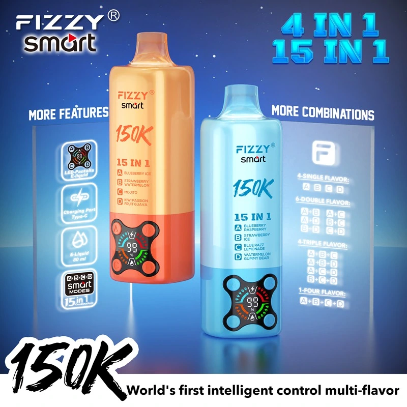 Wholesale Fizzy Smart 150K 15in1 150000 Puffs Disposable Vape 9