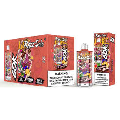 Wholesale RAZZ SOLO 60K 60000 Puffs Disposable Vape 850mah Battery 12