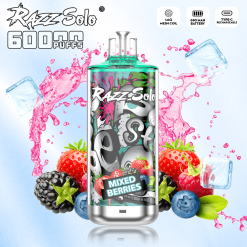 Wholesale RAZZ SOLO 60K 60000 Puffs Disposable Vape 850mah Battery 4