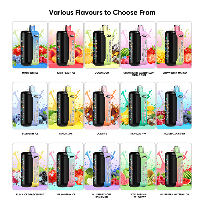Wholesale HAPP BAR R120K Puffs Disposable Vape Europe Warehouse 5