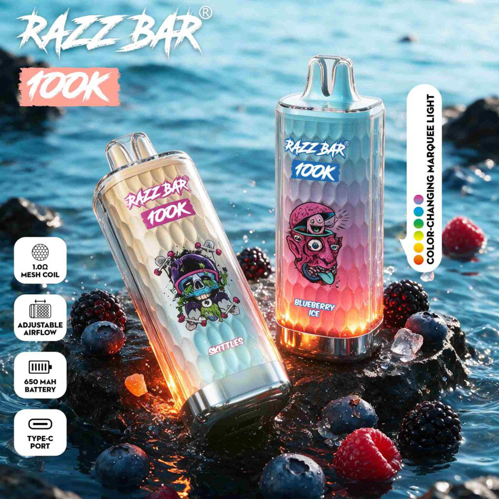 Wholesale Razz Bar 100K Disposable Vape Fast Free Shiping 1