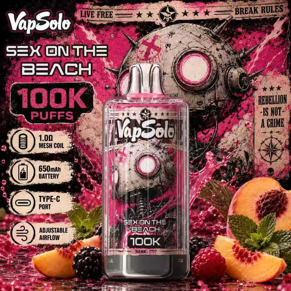 Wholesale Top Brand Vapsolo 100K Puffs Disposable Vape 8