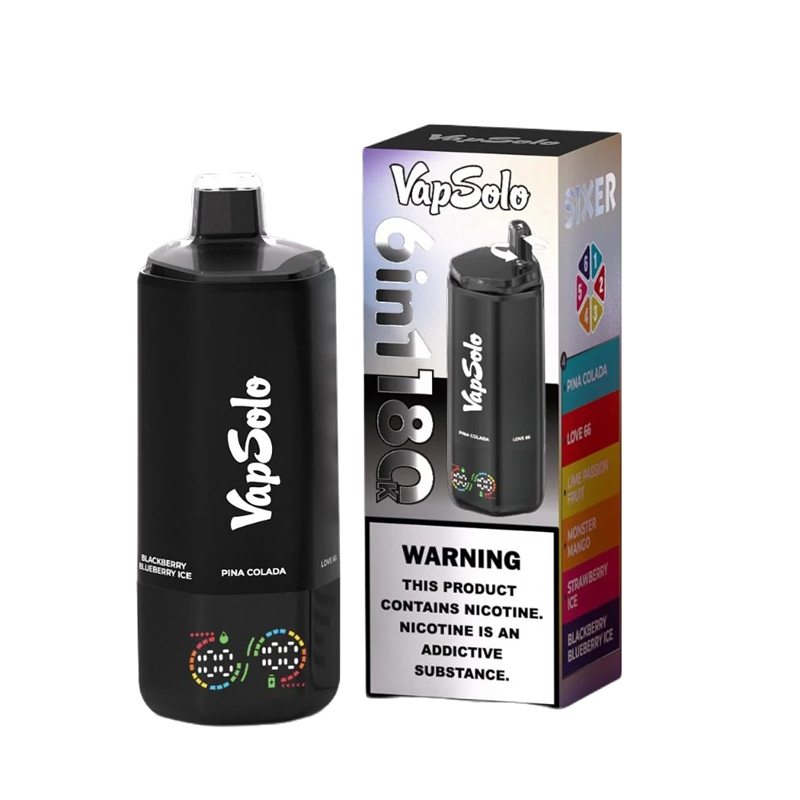 Wholesale Vapsolo 6in1 180K Puffs Disposable Vape EU Warehouse 1