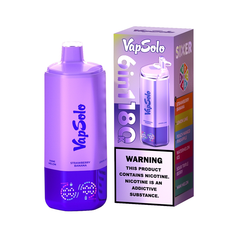 Wholesale Vapsolo 6in1 180K Puffs Disposable Vape EU Warehouse 2