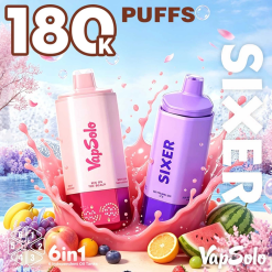 Wholesale Vapsolo 6in1 180K Puffs Disposable Vape EU Warehouse 5
