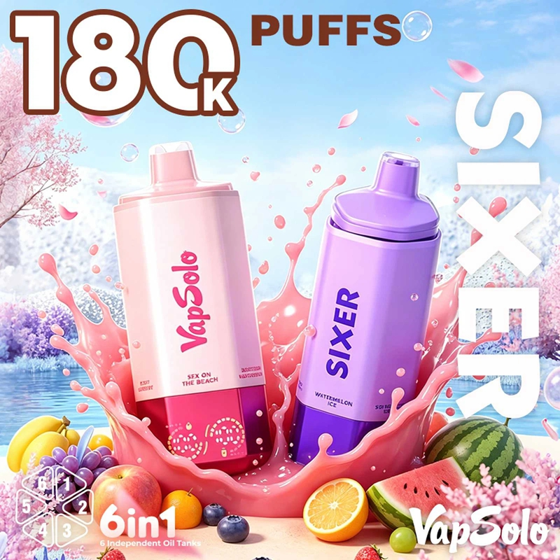 Wholesale Vapsolo 6in1 180K Puffs Disposable Vape EU Warehouse 5