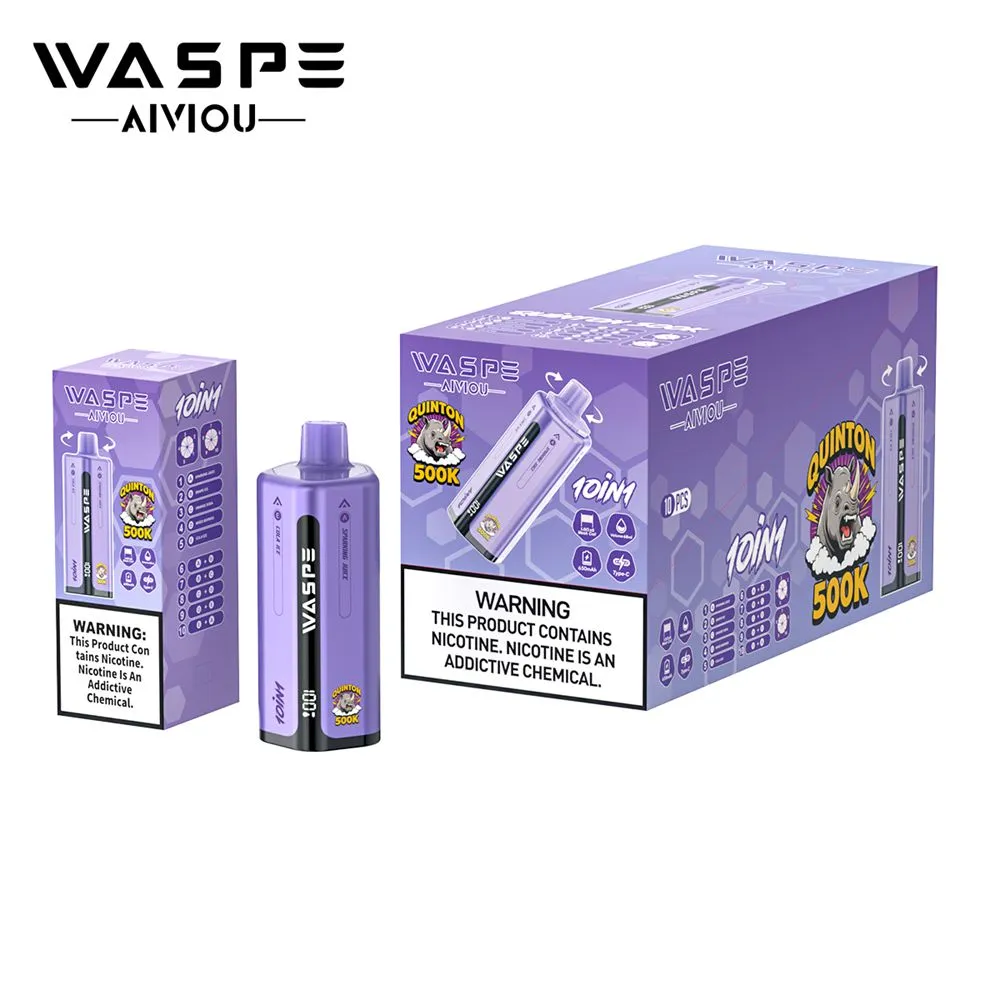 Waspe 10In1 Quinton 500K Puffs Disposable Vape Free Shipping 4