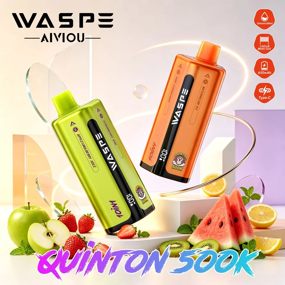 Waspe 10In1 Quinton 500K Puffs Disposable Vape Free Shipping 8