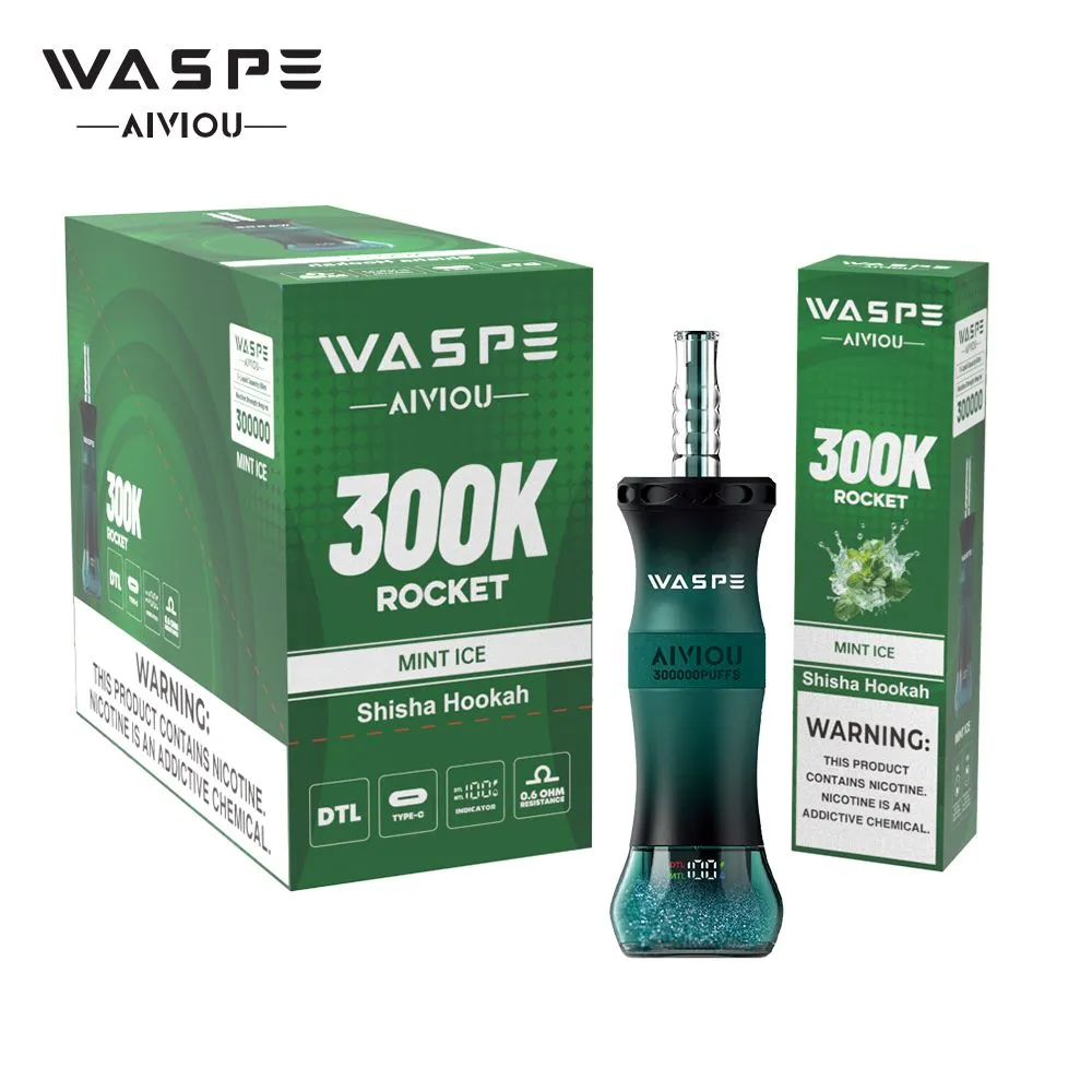 Waspe Shisha Hookah 300K Puffs Disposable Vape Free Shipping 10 Waspe Shisha Hookah 300K Puffs Disposable Vape Free Shipping 10