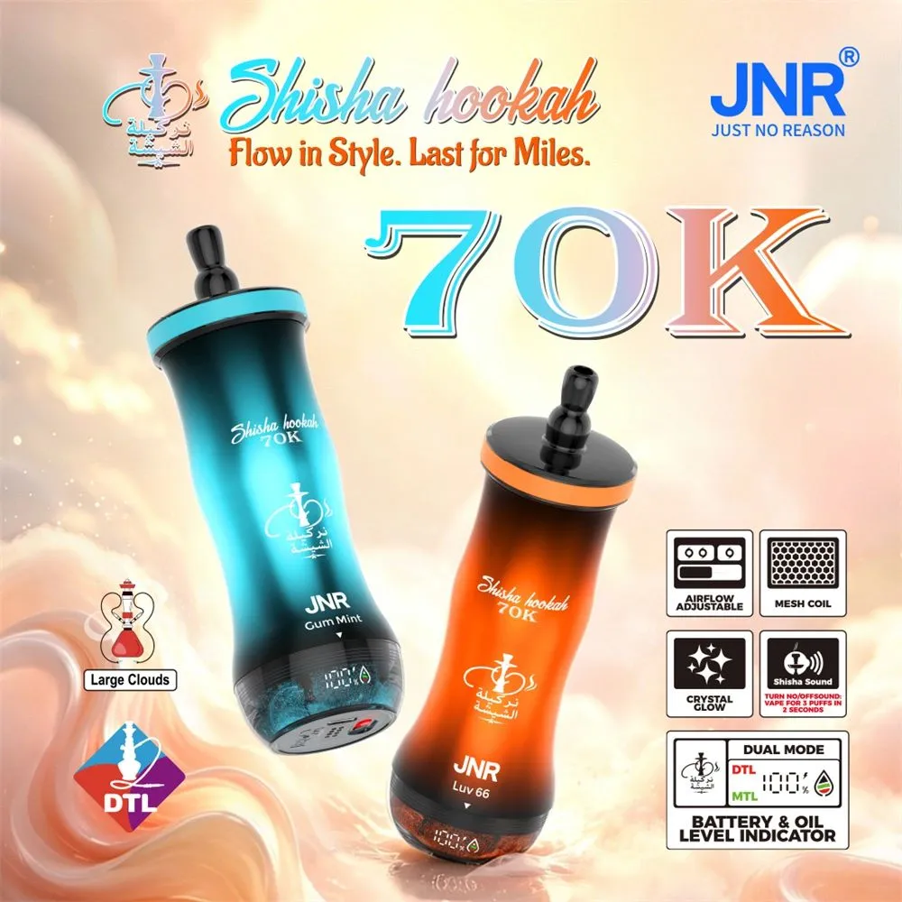 Top Sales JNR Shisha Hookah 70K Puffs Ecigs Free Shipping 8