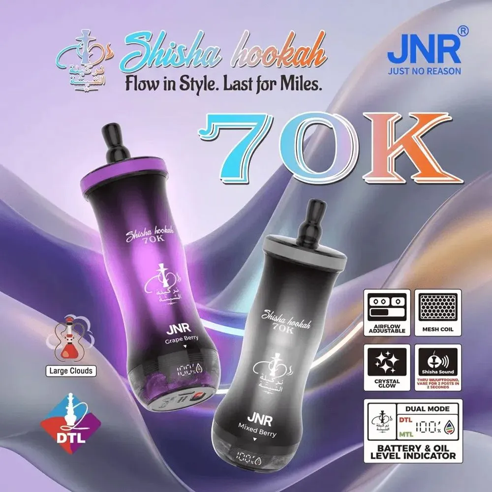 Top Sales JNR Shisha Hookah 70K Puffs Ecigs Free Shipping 9
