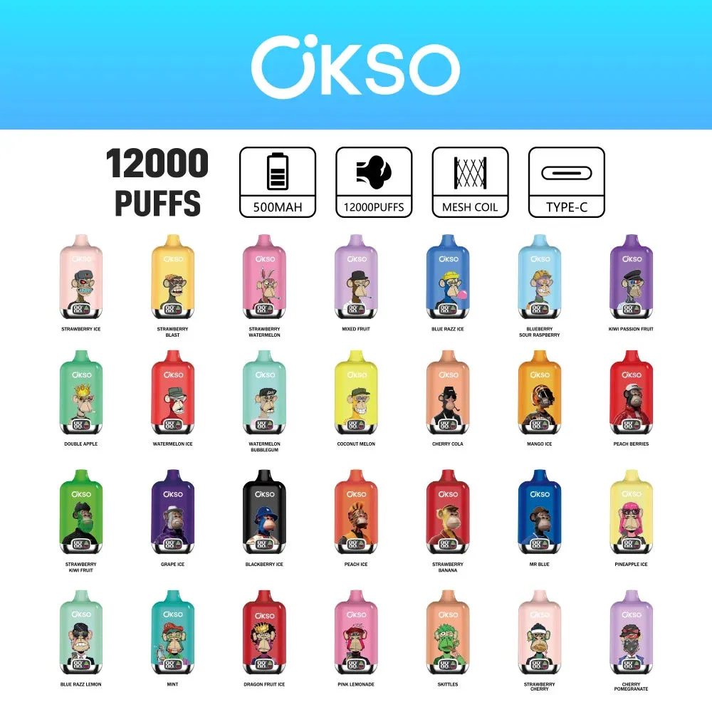 Wholesale OKSO Digital Box 12000 Puffs Disposable Vape 10 Wholesale OKSO Digital Box 12000 Puffs Disposable Vape 10