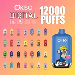 Wholesale OKSO Digital Box 12000 Puffs Disposable Vape 8